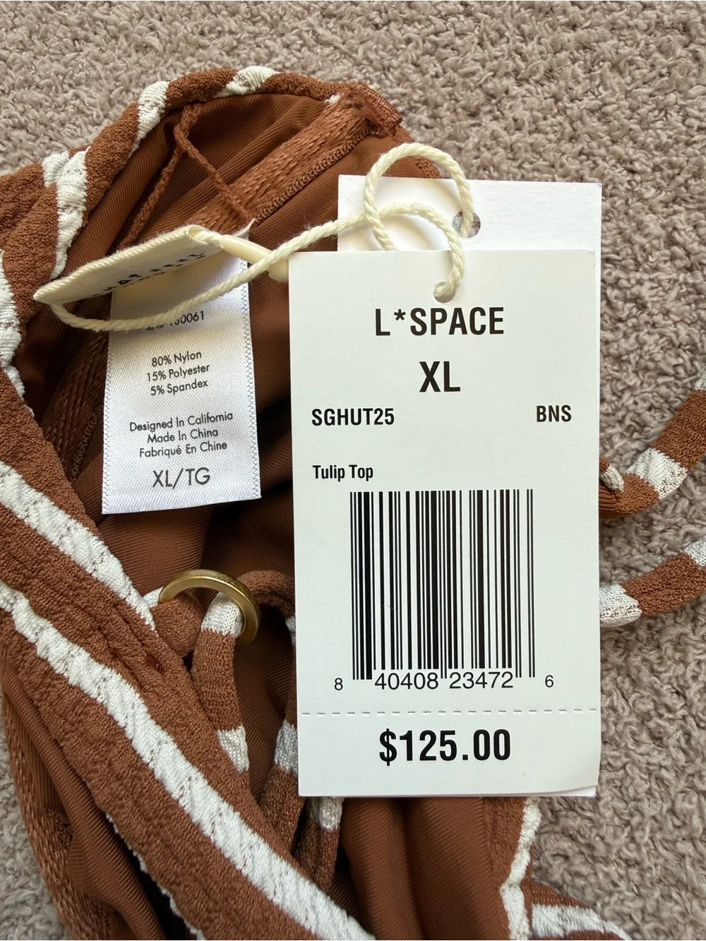 l*space x REVOLVE - SET - Tulip Top /Suzi Bottom Classic - BROWN SUGAR